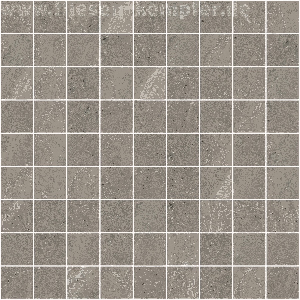 Mosaik Drahir taupe natur 3.0x3.0 / 30x30 cm Netz
