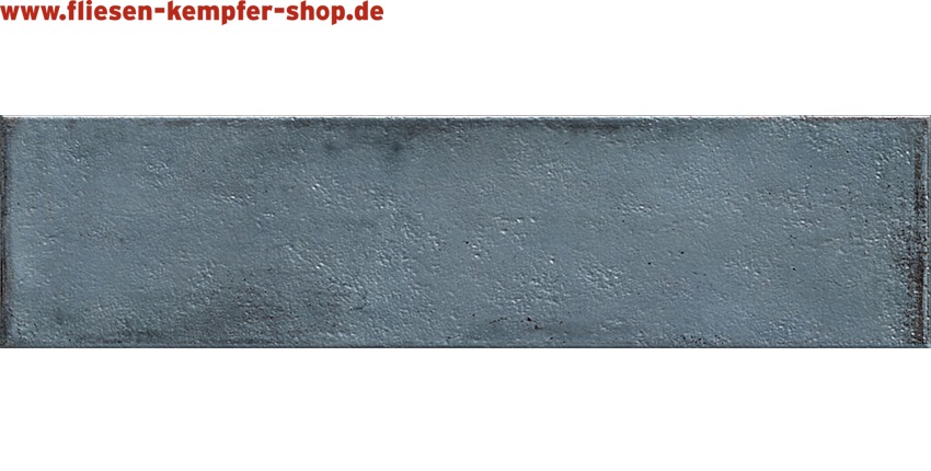 Wandfliese Mussaka blau satin 7,5x30 cm, Retro / Vintage