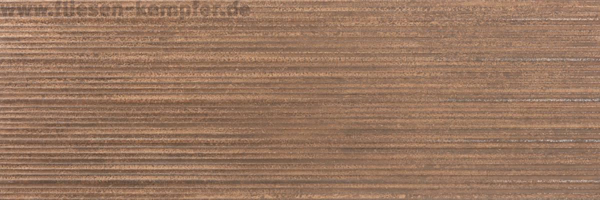 Dekor-Wandfliese Kuuper oxid Wave 30 x 90 cm