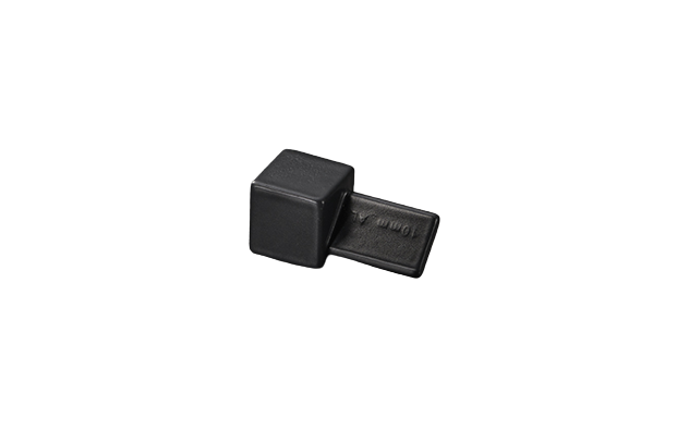 Prodecor Q Eckstück Alu schwarz beschichtet 10 mm