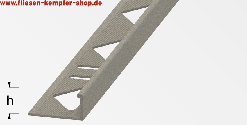 Winkel-Profil Sandbeige 10 mm, 2,5 m, Aluminium pulverbeschichtet