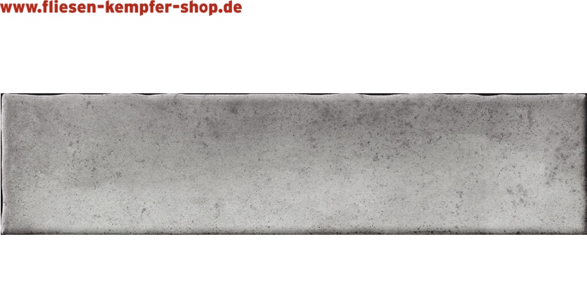 Wandfliese Kalume grey glänzend 5x25 cm, Retro / Vintage