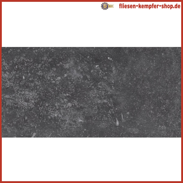 Fliese Bolvar schwarz 30x60 cm, Bodenfliese / Wandfliese