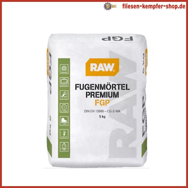 RAW Fugenmörtel Premium silbergrau 5 kg