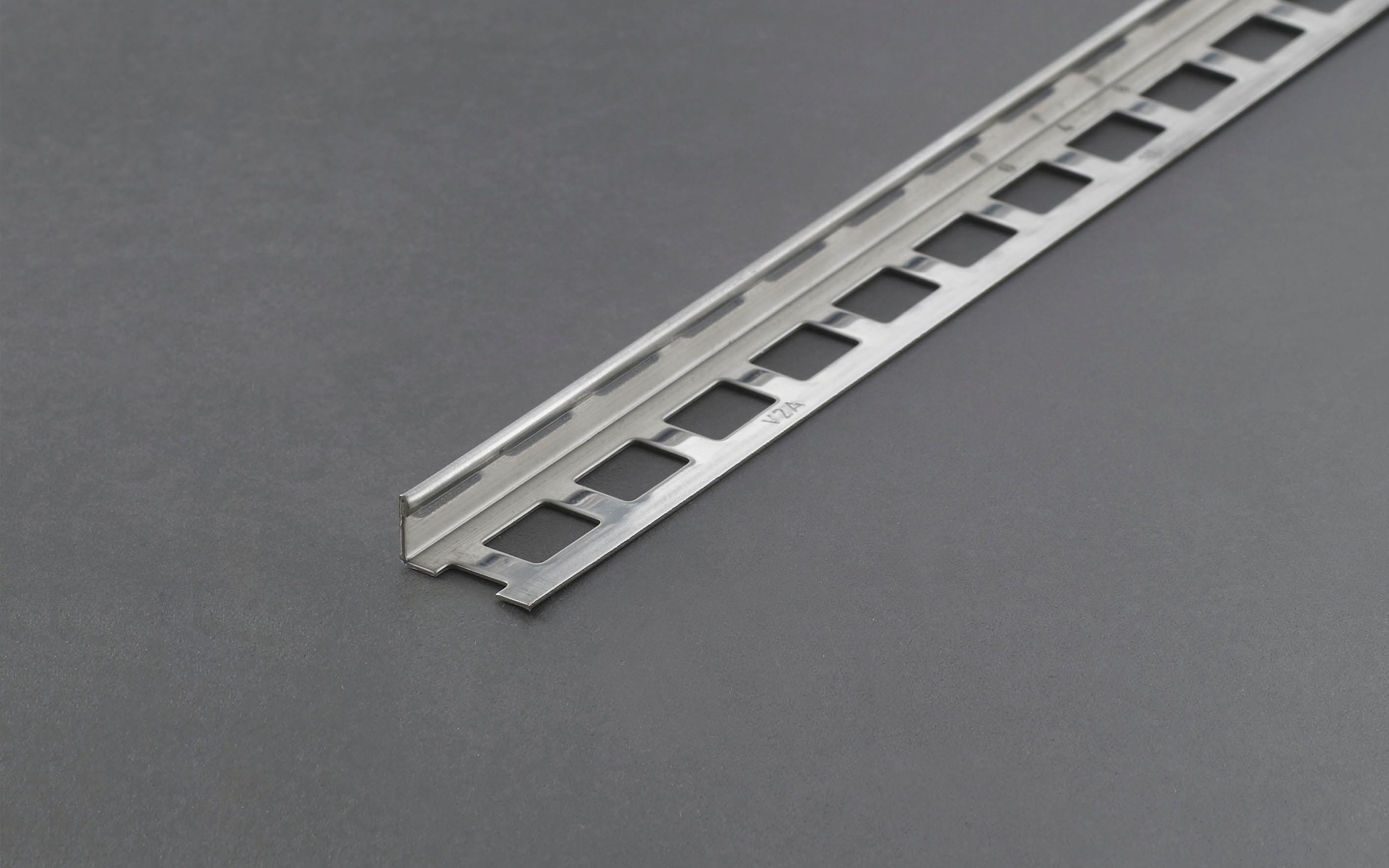 Profil Profloor Winkel Edelstahl glänzend 10 mm, 2,5 m