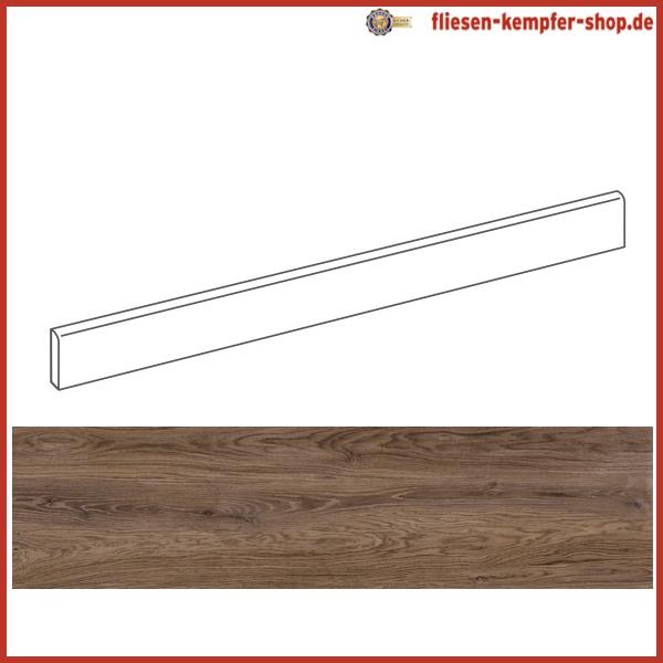 Sockel Rustical Walnuss 4,6 x 120 cm