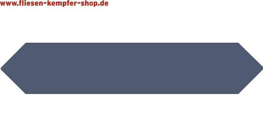 Wandfliese Time marineblau Picket 6,5x33,2 cm, Retro / Vintage