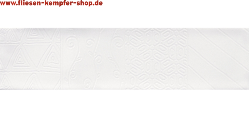 Dekor-Wandfliese Alchimira glaciar uni glänzend 7,5x30 cm, Retro / Vintage