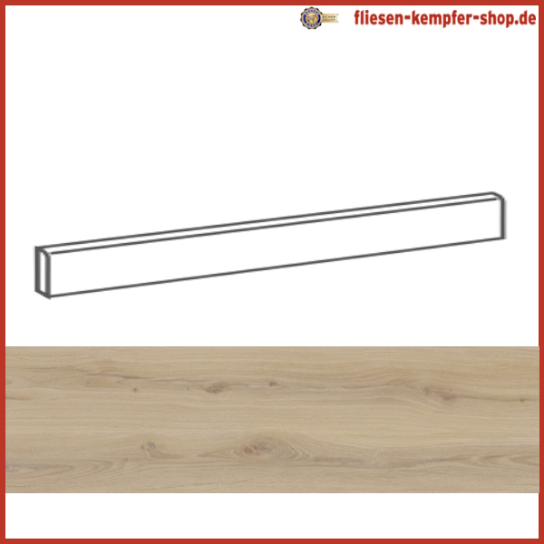 Sockel Alpha Buche 4,6x120 cm, Fußleiste
