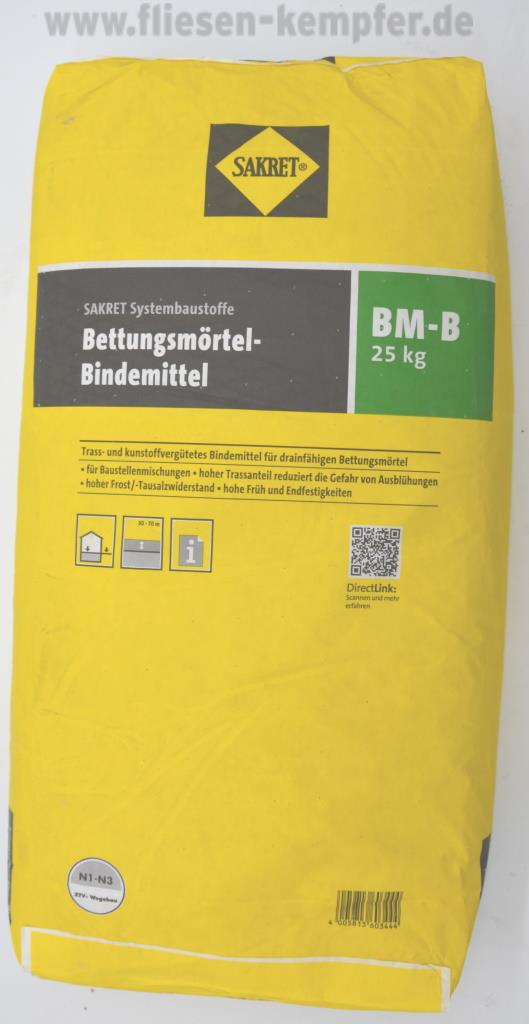 Sakret Bettungsmörtel Bindemittel BM-B, 25 kg