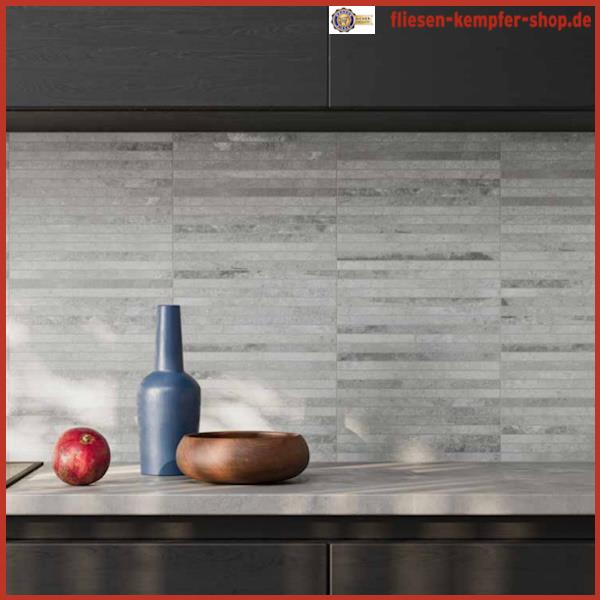 Mosaik Heart grau Stick 1.5x30 / 30x30 cm Netz Mosaik Heart grau Stick 1.5x30 / 30x30 cm Netz