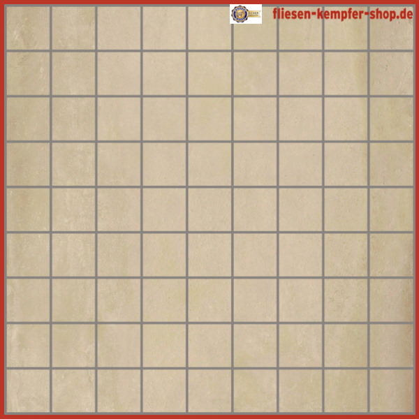 Mosaik Plan creme 3.3x3.3 Stein / 30 x 30 Netz