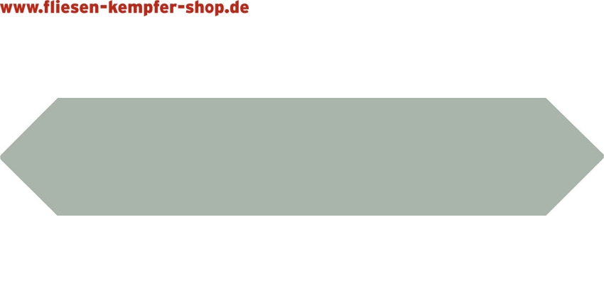 Wandfliese Time jade Picket 6,5x33,2 cm, Retro / Vintage