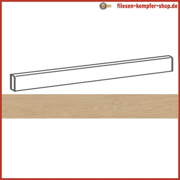Sockel Unity Buche natur 4,6x120 cm, Fußleiste