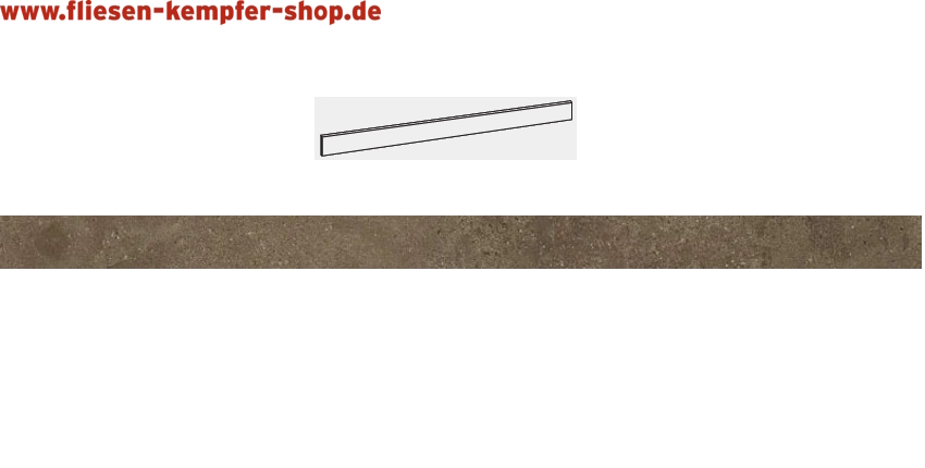 Sockel Milano flame 6,5x120 cm