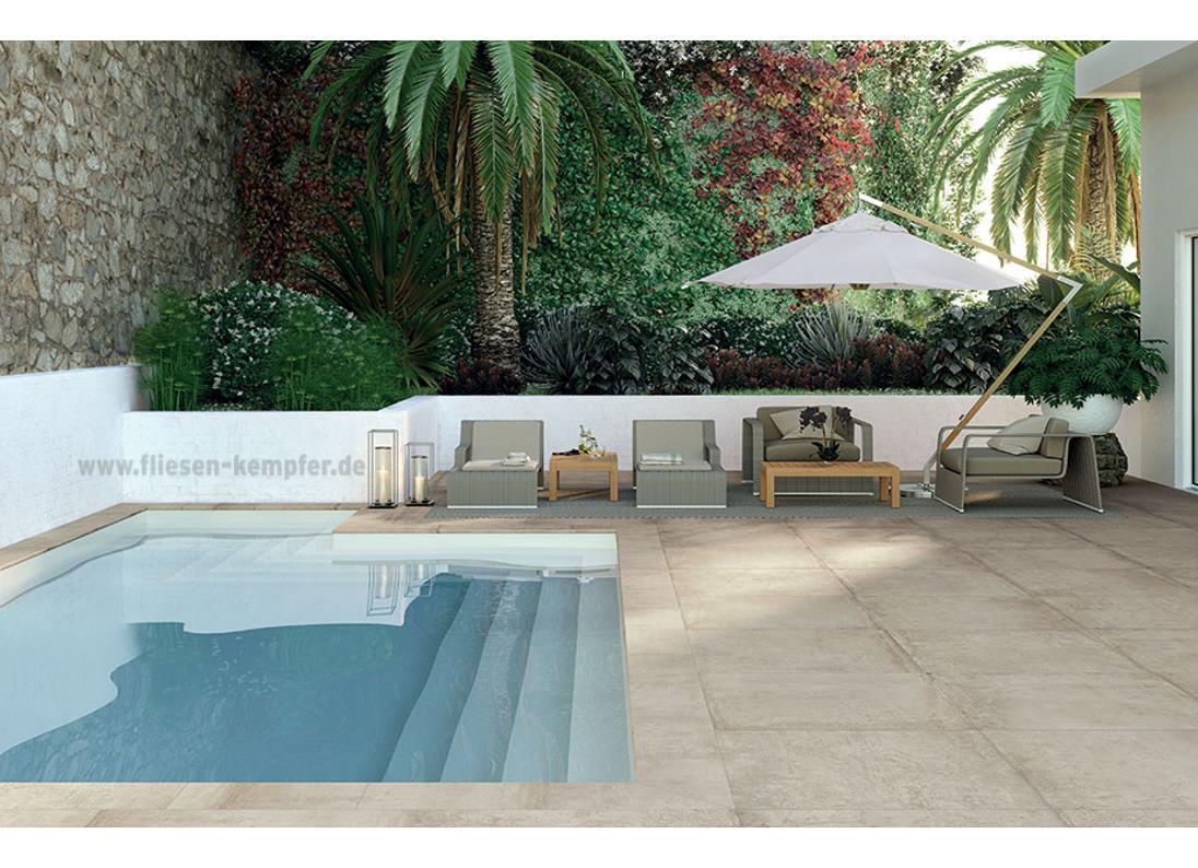 Terrassenfliese Morgana beige 100 x 100 x 2 cm outside-453