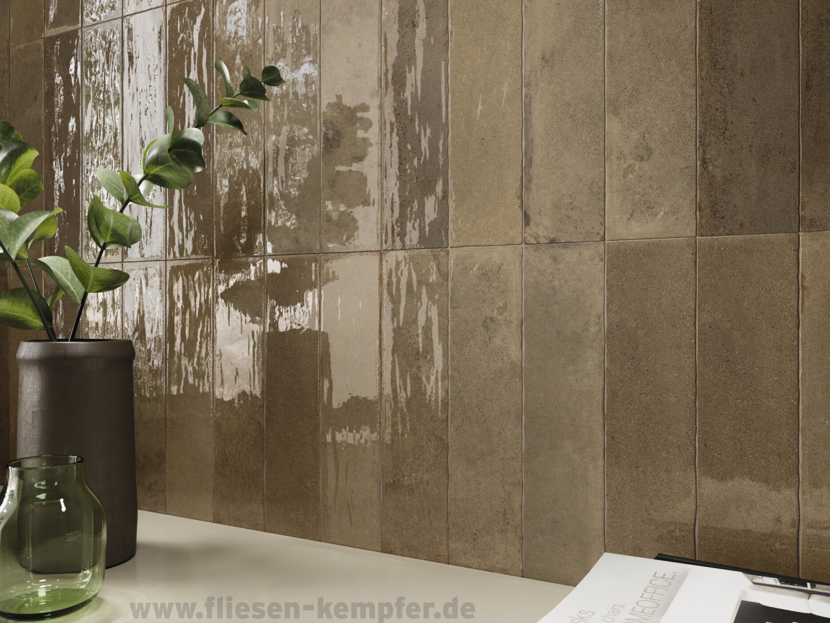 Wandfliese Klara herbst glänzend 7,5 x 30 cm