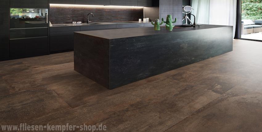 Terrassenfliese Flat rust 60x60x2 cm, Outside-852