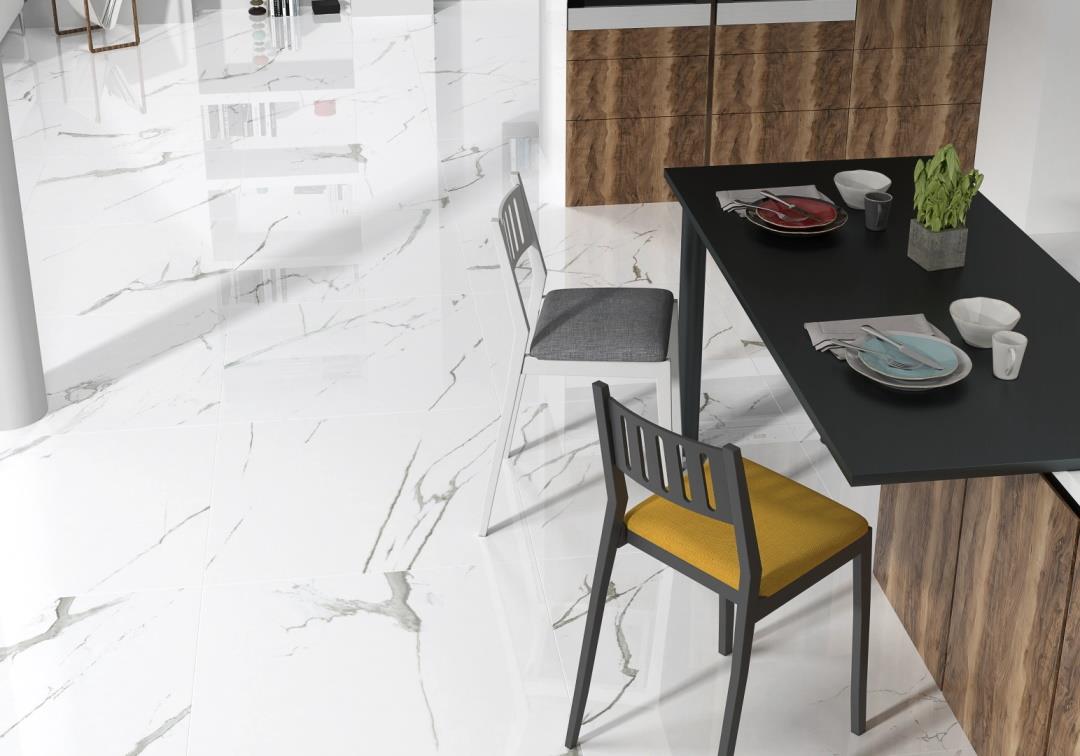 Fliese Star Grau poliert 120 x 120 cm